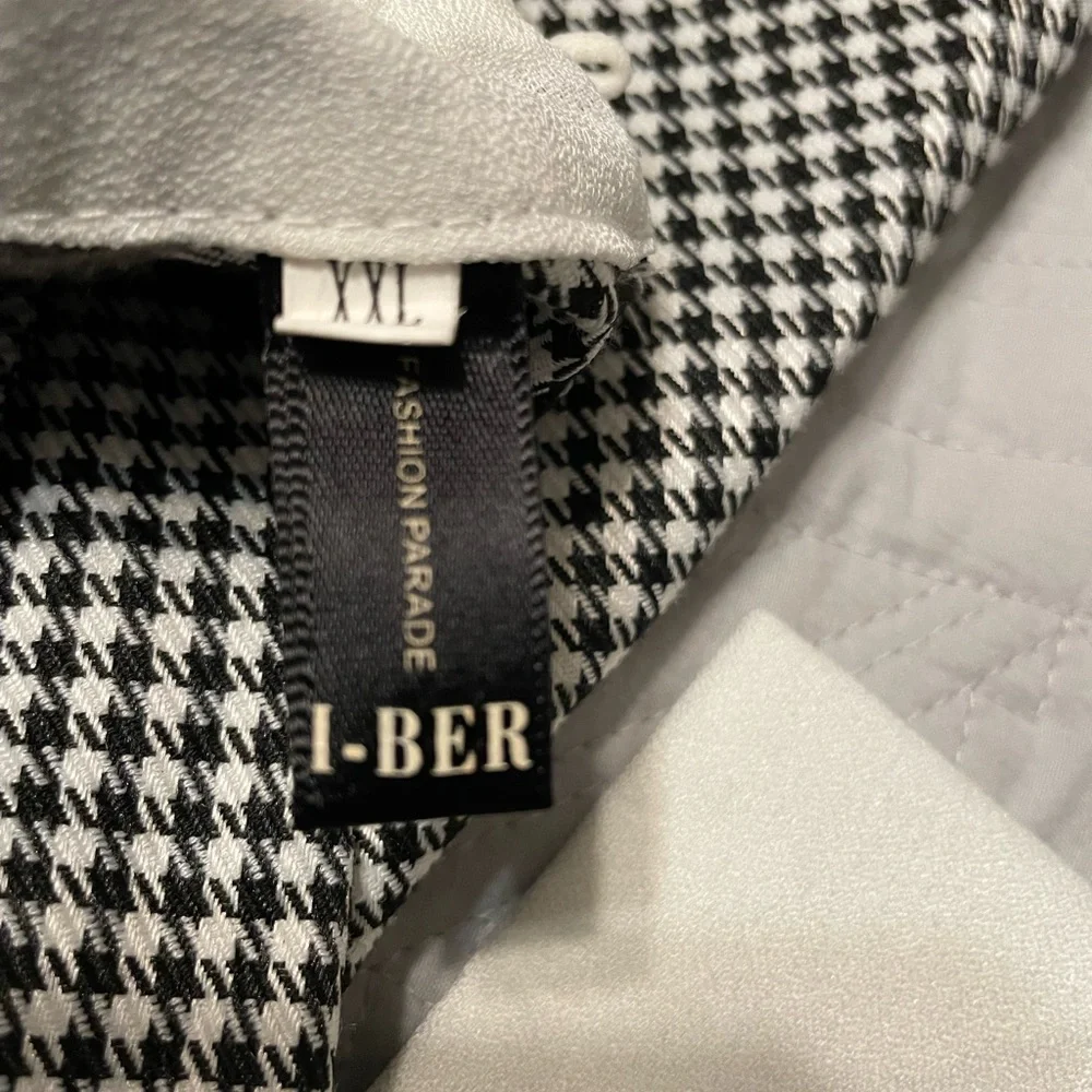 Chic Black and White Gingham Kids Dress - Picture 2 of 8